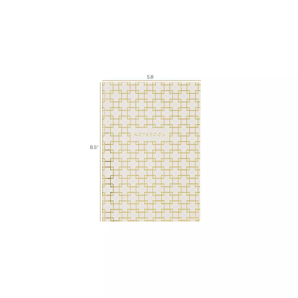 Trendy Decorative Lined Geometric Notebook Set of 4 (6 x 8.5) - Image 5