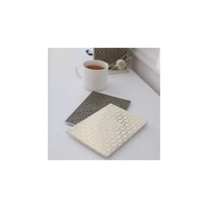 Trendy Decorative Lined Geometric Notebook Set of 4 (6 x 8.5)