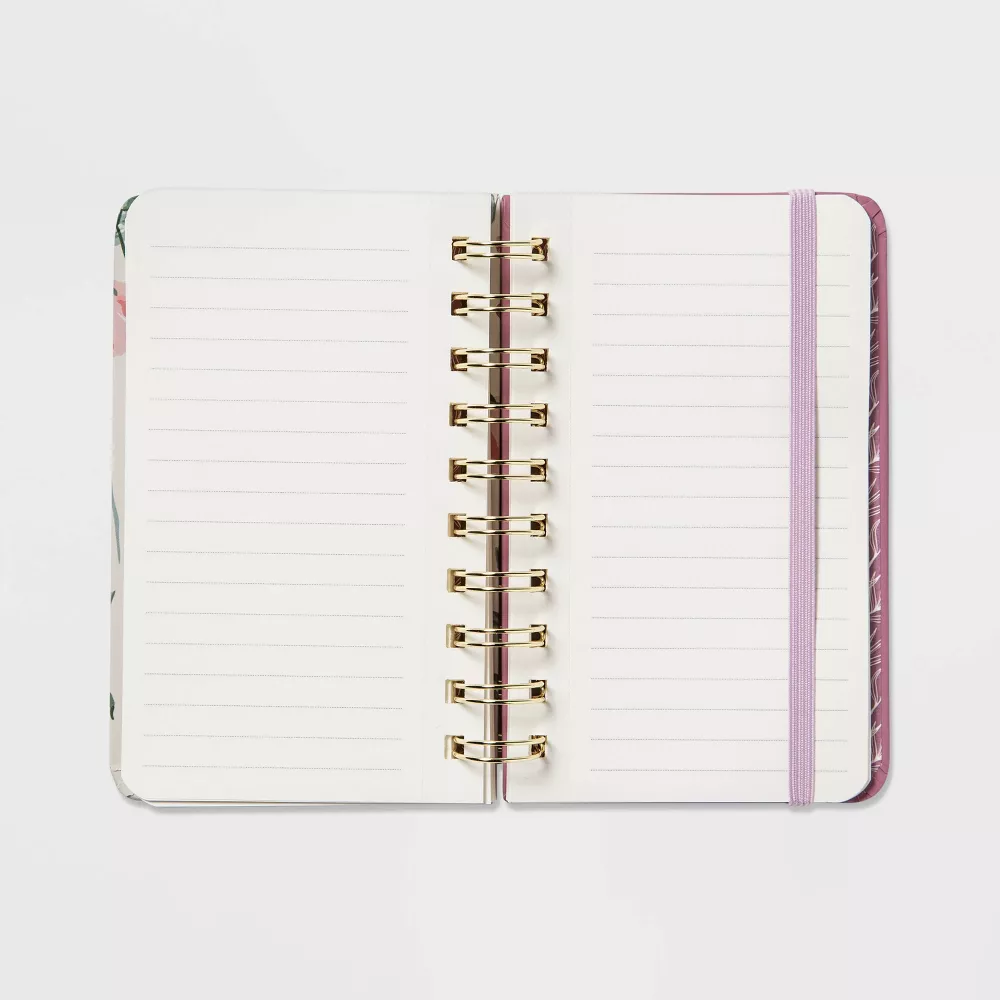 192 Sheet College Ruled Journal 3.5"x5.5" Spiral Floral - Image 2